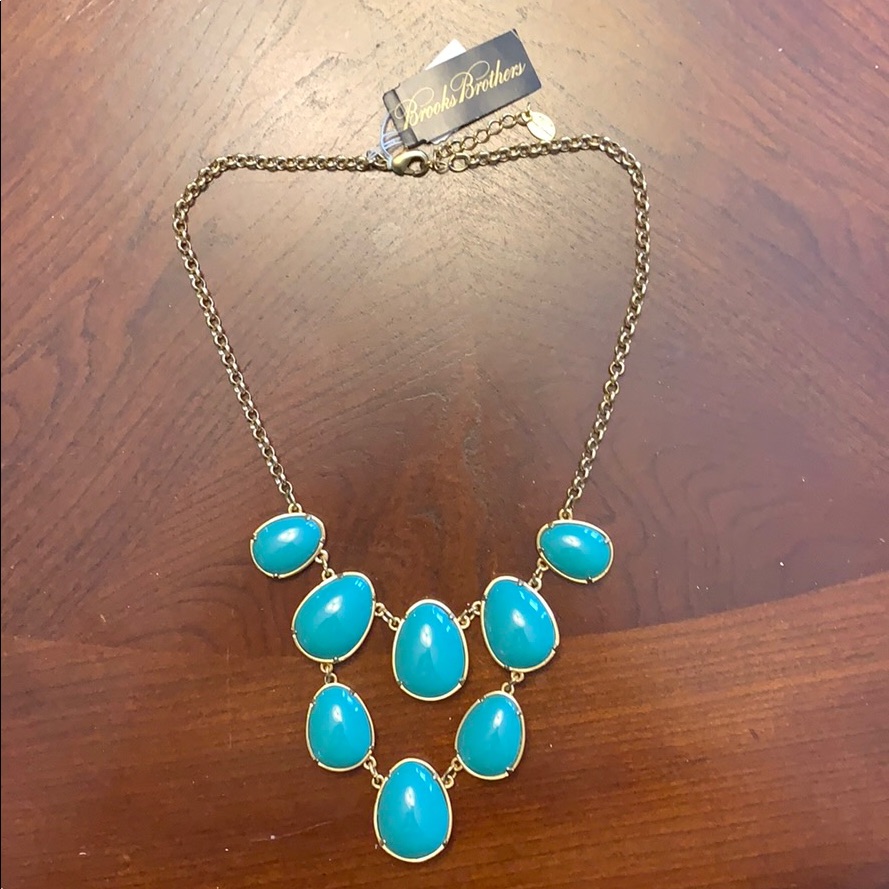 Nwt Brooks Brothers Beaded Statement Necklace